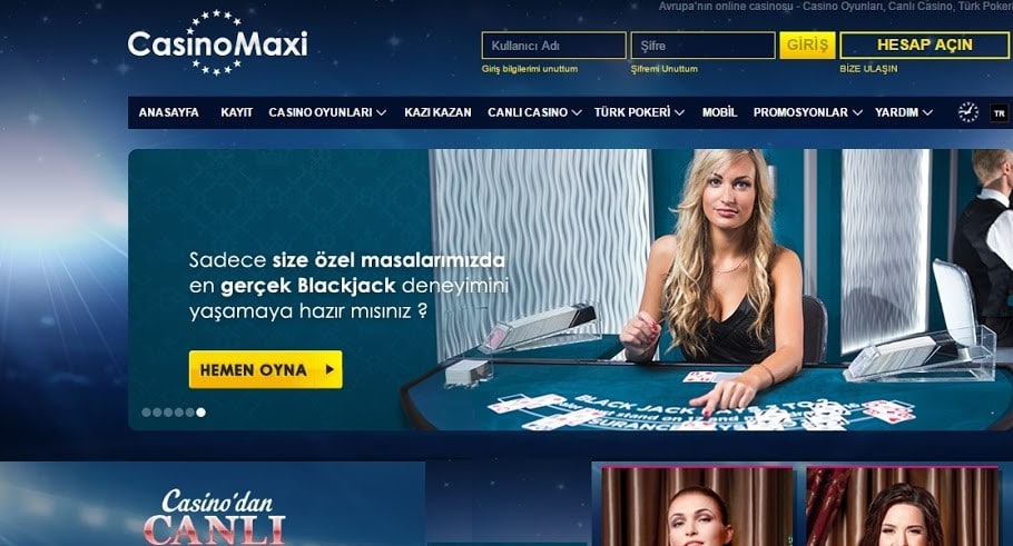 casinomaxi blackjack bonuslari nasil